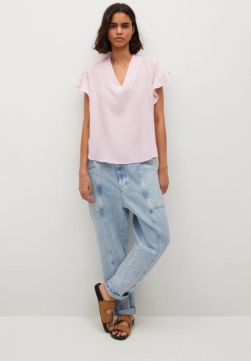 MANGO - Blouse pleamar - light pastel pink