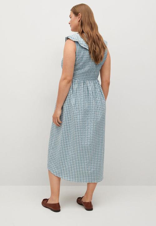Violeta by Mango - Plus dress vanessa - aqua