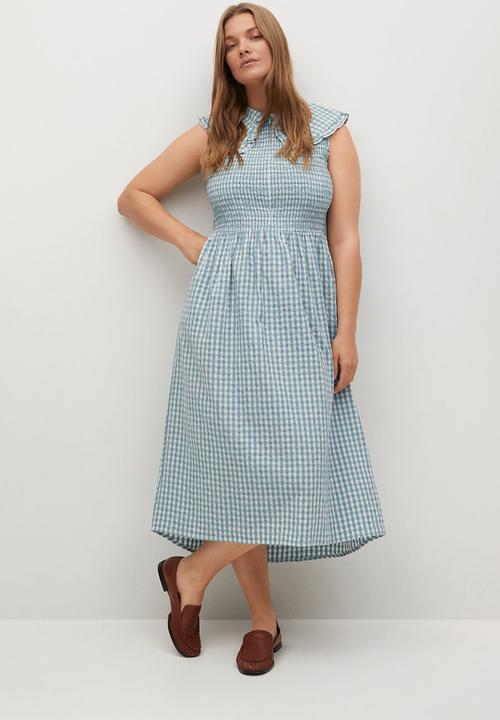 Violeta by Mango - Plus dress vanessa - aqua