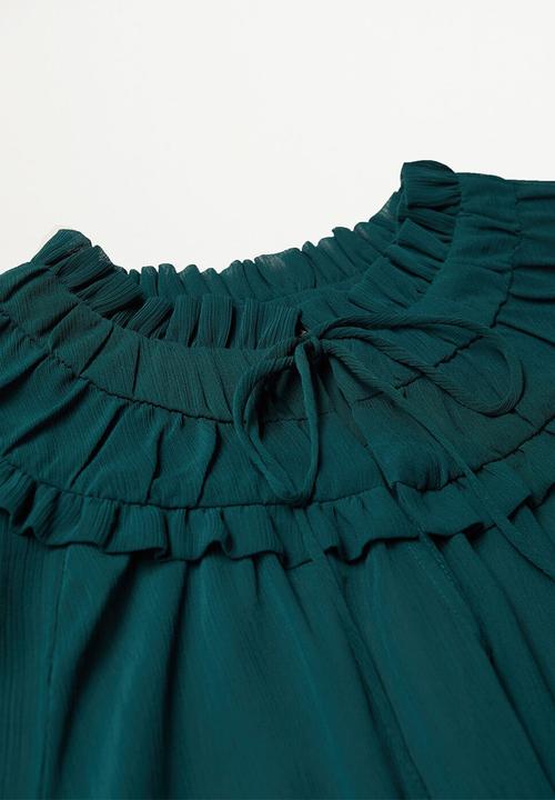 MANGO - Blouse pachi - green