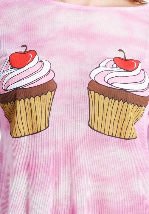 Wildfox - Watercolour Cupcake Tee