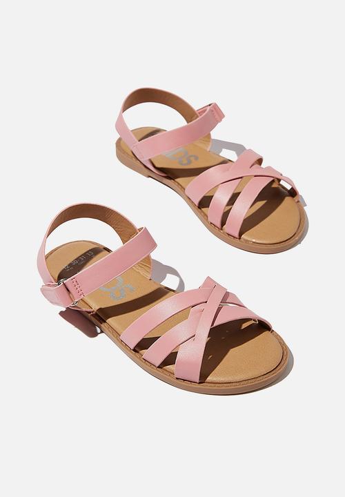 Cotton On - Fisherman triple cross sandal - musk rose