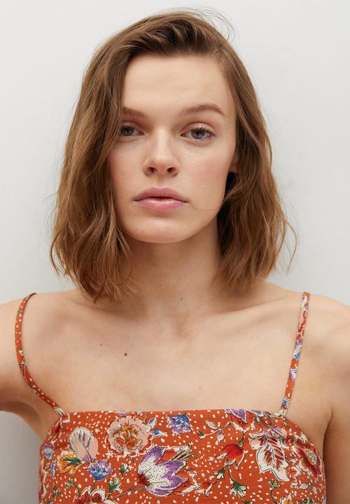 MANGO - Dress ceci - orange