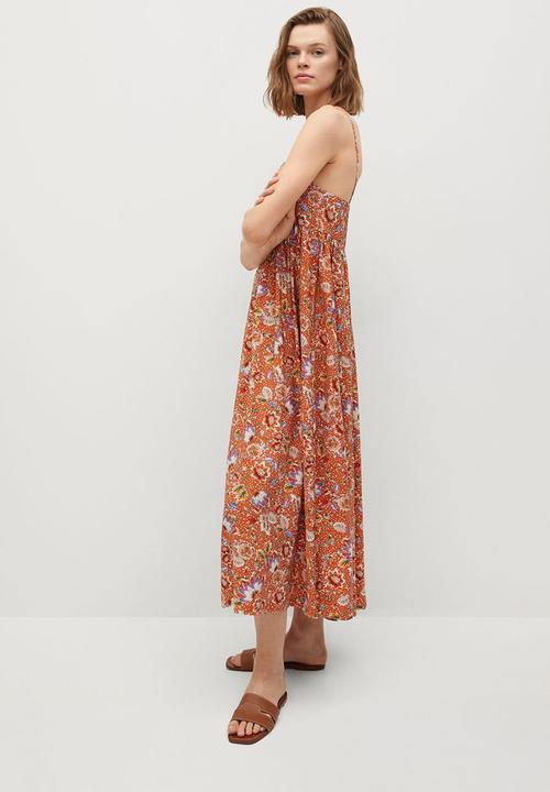 MANGO - Dress ceci - orange