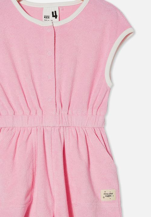 Cotton On - Aisha terry playsuit - cali pink