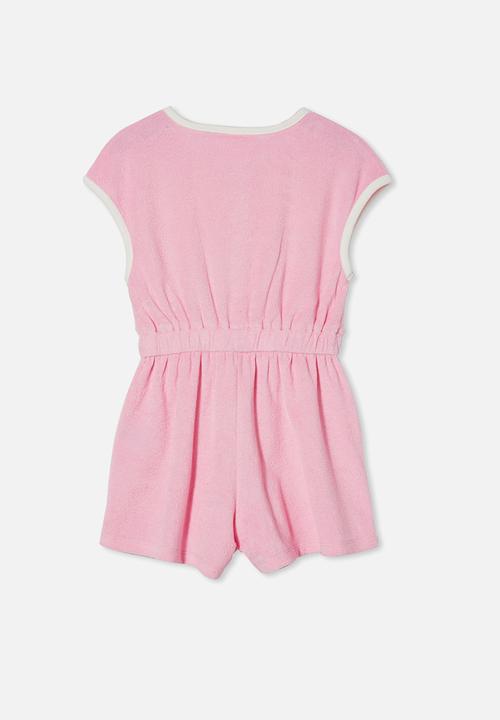 Cotton On - Aisha terry playsuit - cali pink
