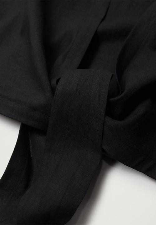 MANGO - Blouse laci - black