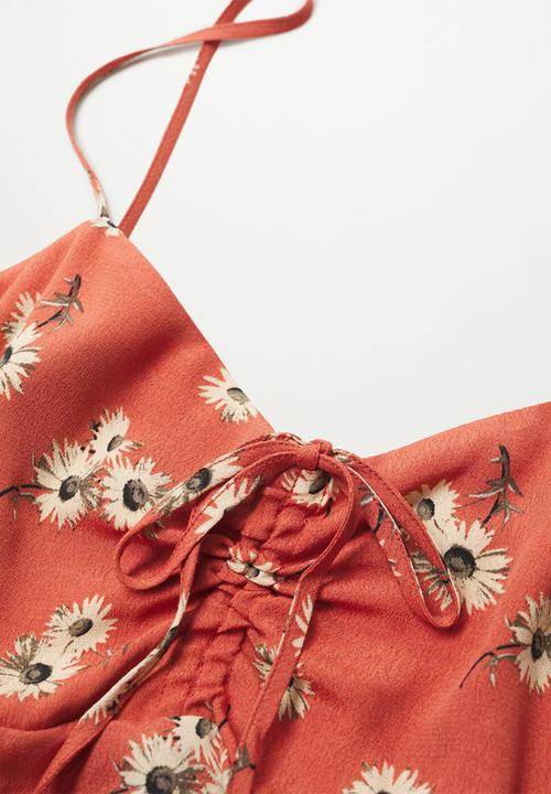 MANGO - Dress illeta - orange