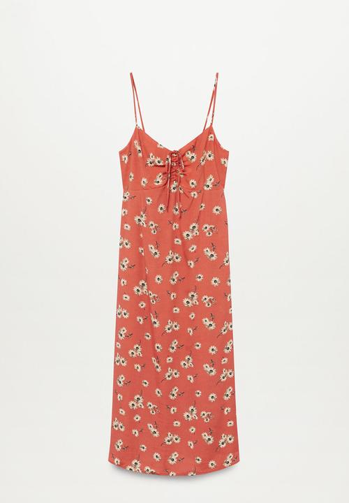 MANGO - Dress illeta - orange