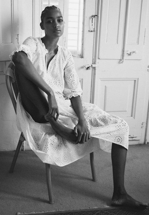 MANGO - Dress island - white