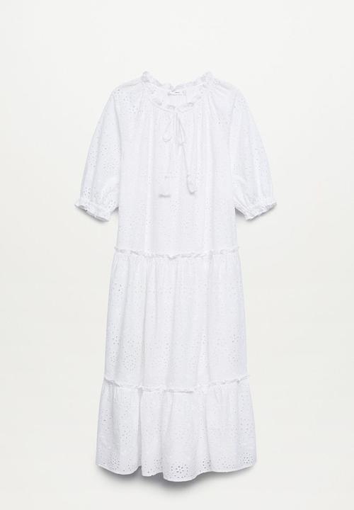 MANGO - Dress island - white
