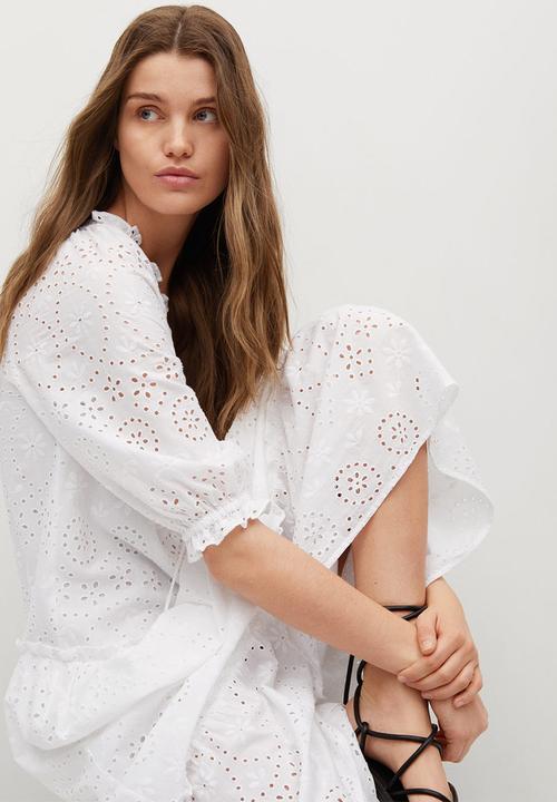 MANGO - Dress island - white