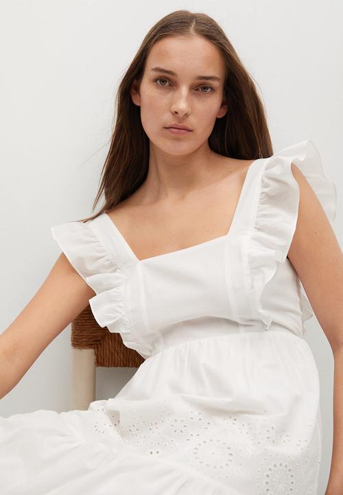 MANGO - Dress bimba - white