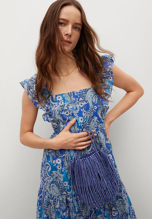 MANGO - Dress paradise - blue