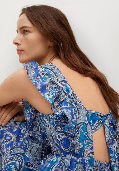 MANGO - Dress paradise - blue