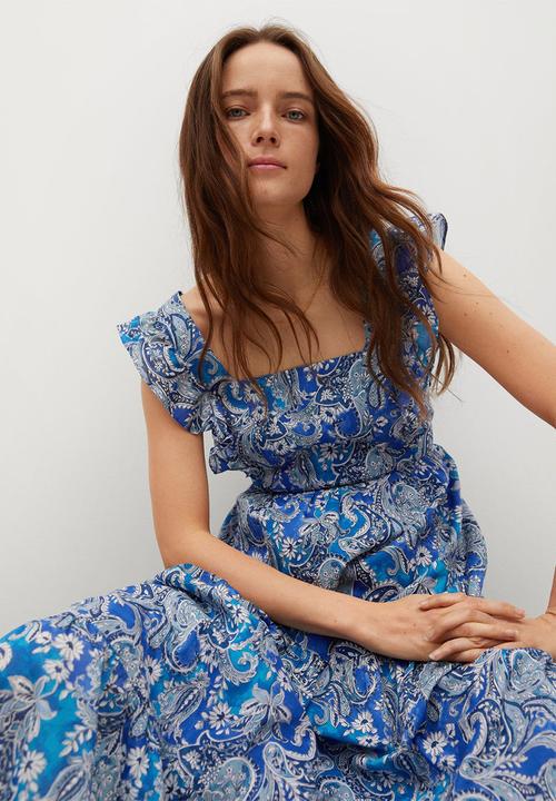 MANGO - Dress paradise - blue