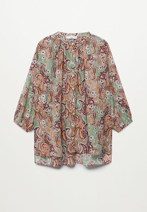 MANGO - Blouse cloud - medium orange