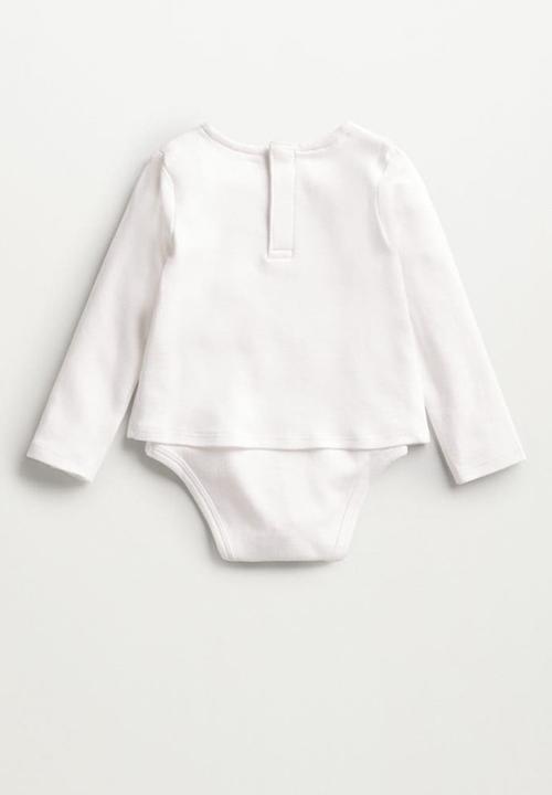 MANGO - Camiseta big - white