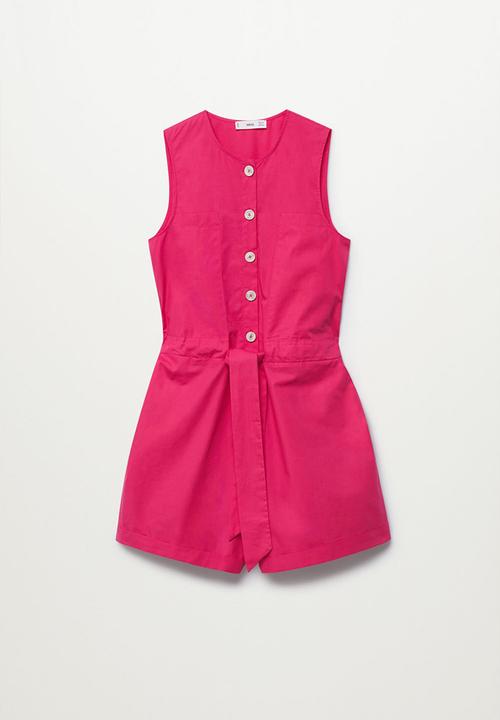 MANGO - Playsuit badu - bright pink