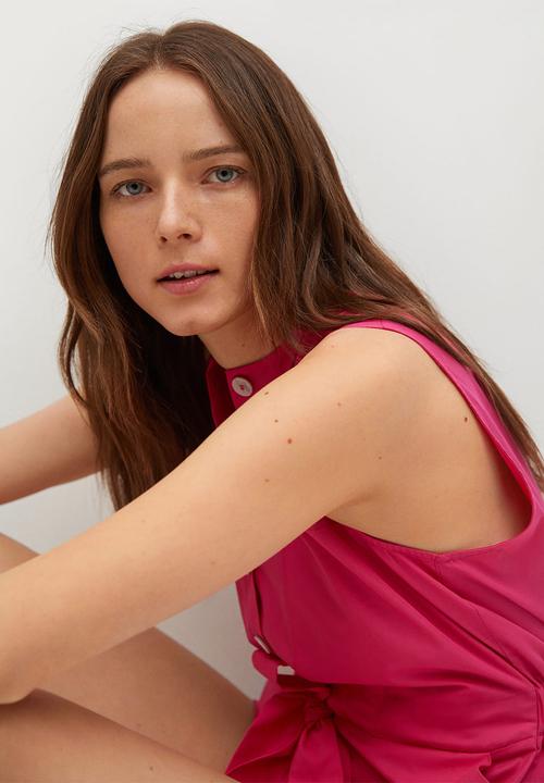 MANGO - Playsuit badu - bright pink