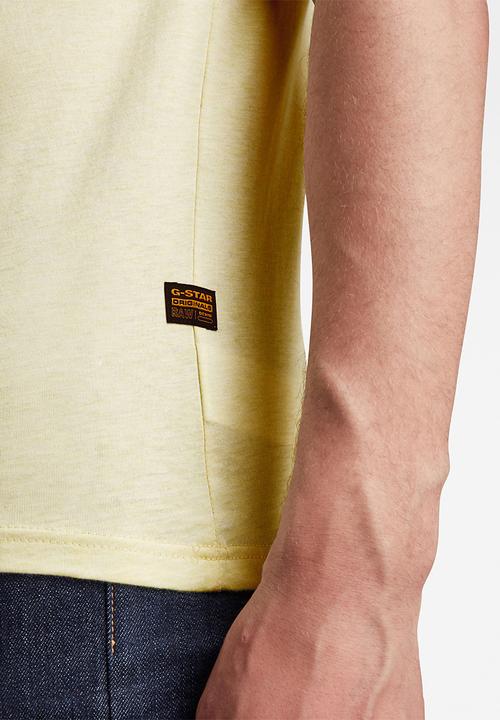 G-STAR - Base-s short sleeve tee - light canary htr