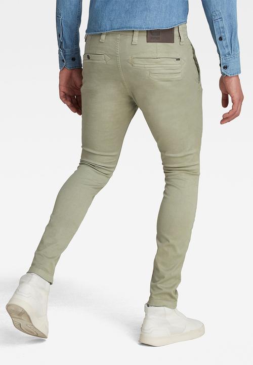 G-STAR - Skinny chino - grege green gd