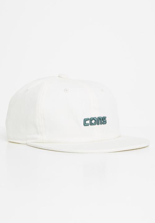 Converse - Graphic strapback cap - off white