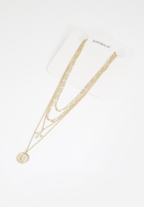 Superbalist - Multichain necklace - gold