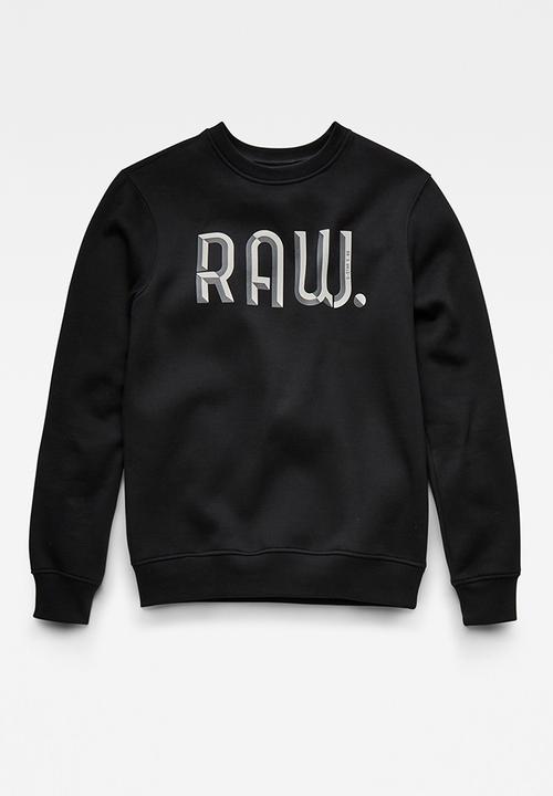 G-STAR - 3D raw. sweater - dk black