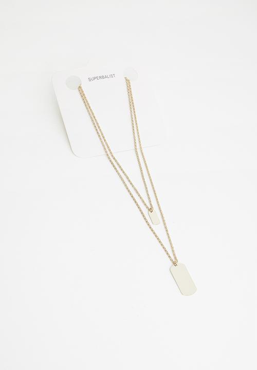 Superbalist - Natasha double chain necklace - gold