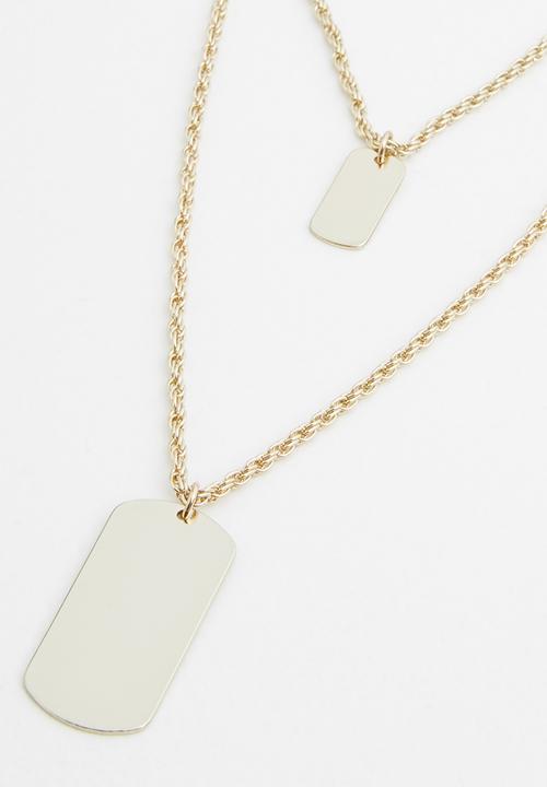 Superbalist - Natasha double chain necklace - gold