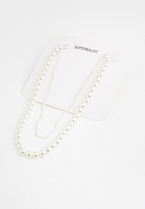 Superbalist - Pearly girl necklace - cream