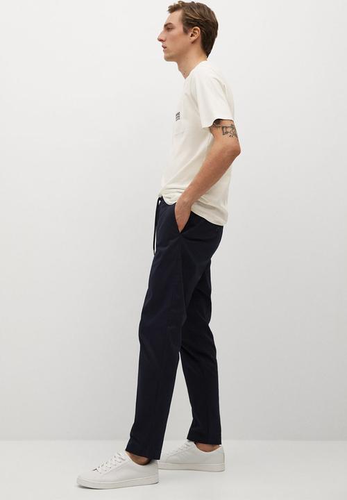 MANGO - Logo pocket short sleeve T-shirt - white