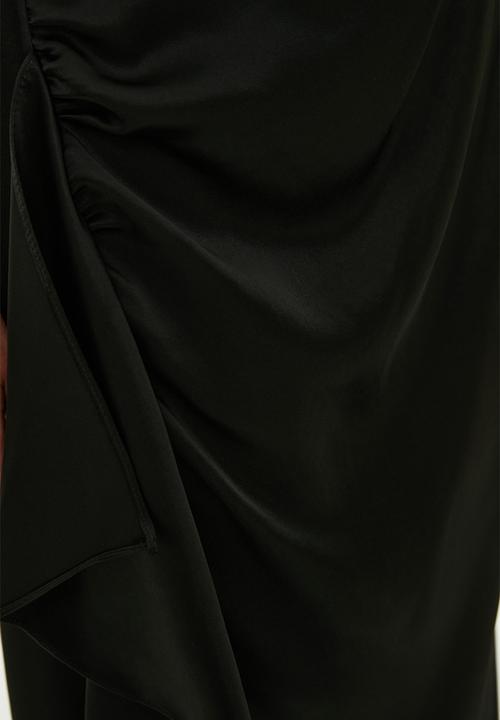 Trendyol - Waist detailed evening dress  - black
