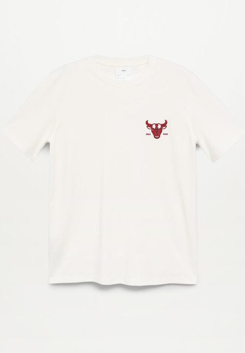 MANGO - Vaca short sleeve T-shirt - white