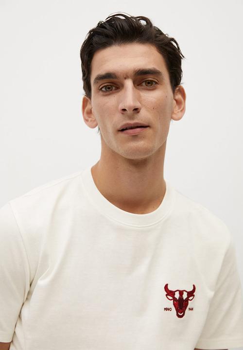 MANGO - Vaca short sleeve T-shirt - white