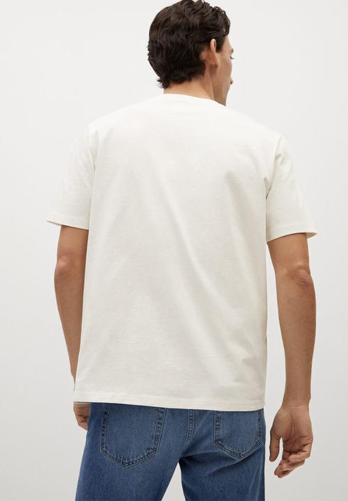 MANGO - Vaca short sleeve T-shirt - white
