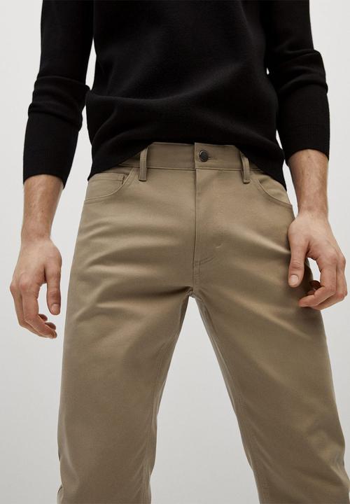 MANGO - Pisa trousers - light beige