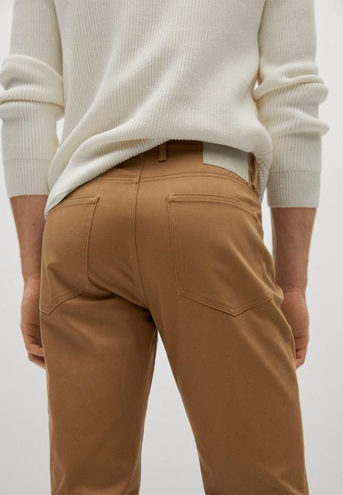 MANGO - Pisa trousers - brown