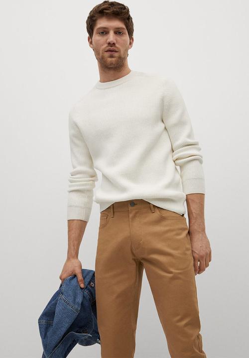 MANGO - Pisa trousers - brown