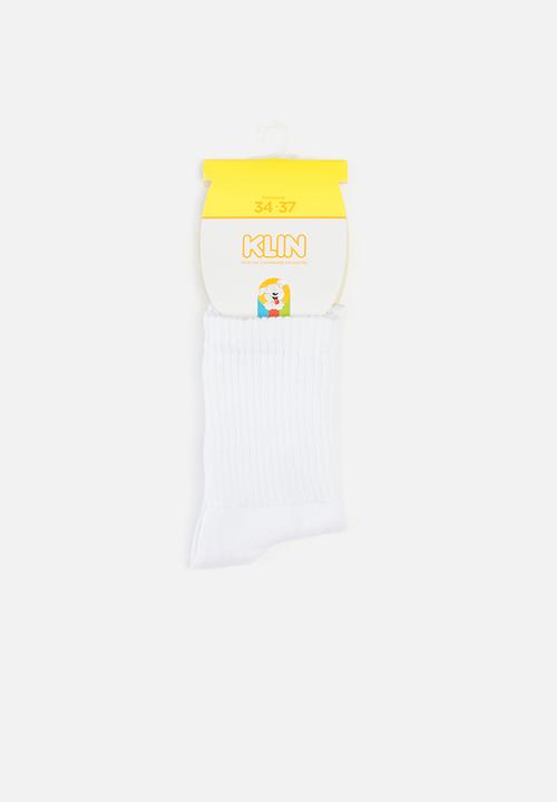 Klin - Boys screw socks - white 