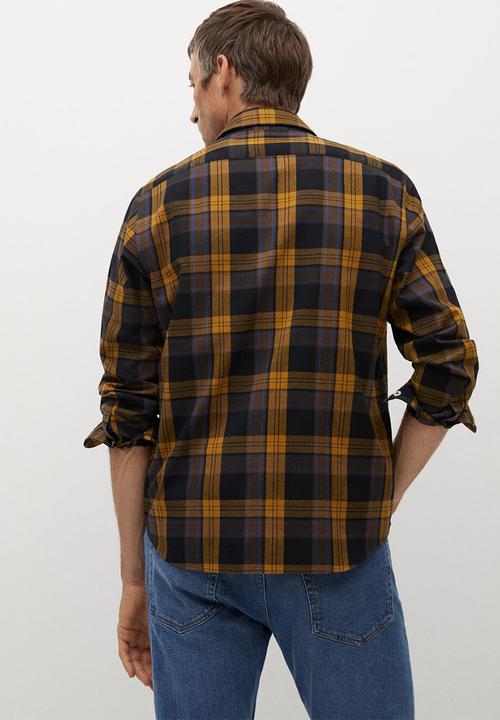 MANGO - Cabi long sleeve shirt - dark yellow