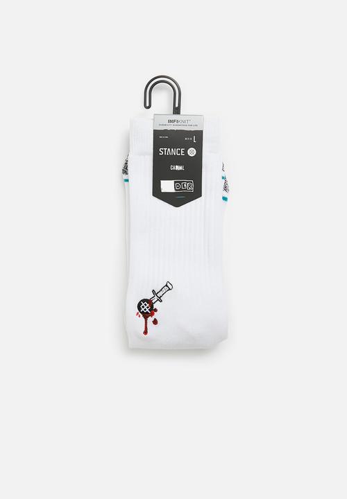 Stance Socks - Kader split socks - white 