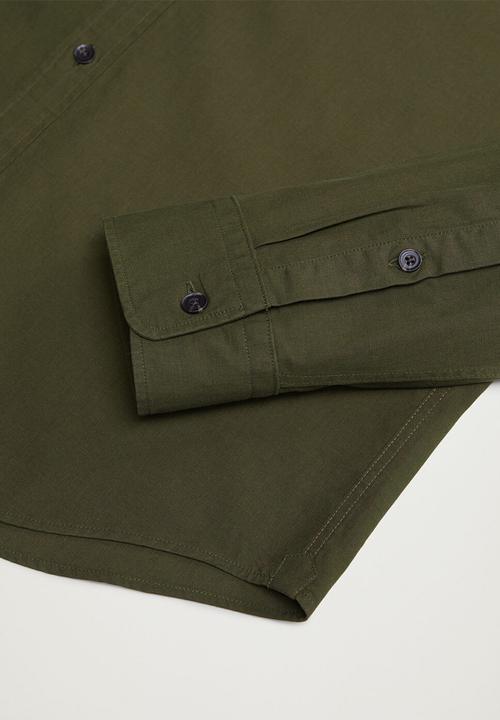 MANGO - Dalco shirt - green