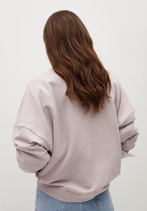 MANGO - Sweatshirt tarifa - light pastel purple