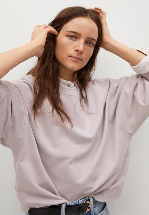 MANGO - Sweatshirt tarifa - light pastel purple