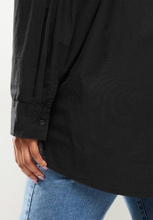 Cotton On - Curve dad shirt - black