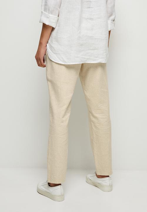 edit - Soft linen jogger - natural