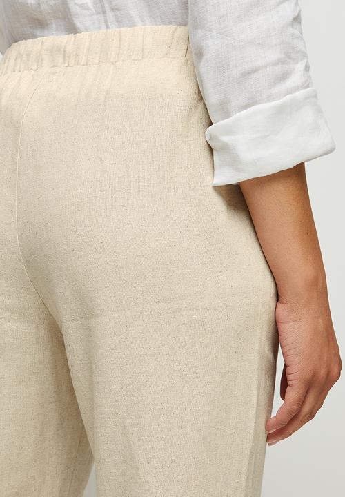 edit - Soft linen jogger - natural
