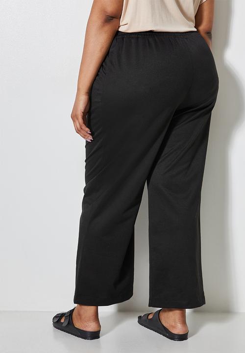 Superbalist - Cropped wide leg - black
